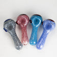 (2pc Set) 5" Sunflower Heavy Designer Peanut Glass Pipe HALLO GLASS