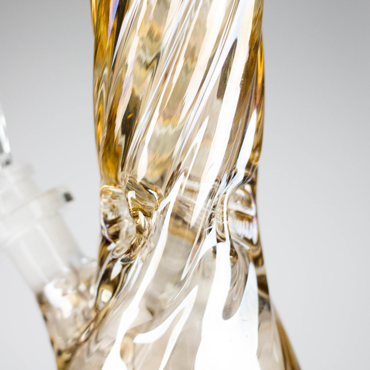 10" Twist Heavy Beaker Bong Glossy Glass Bong HALLO GLASS