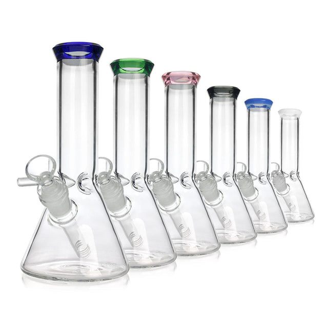 8" Beaker Bong with Bowl and Downstem Glass Bong Small Biz Distributors