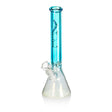 16" 9mm Blue Beaker Bong with Bowl and Downstem Glass Bong Small Biz Distributors