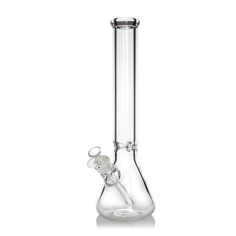 16" 7mm Beaker Bong with 14mm Bowl Glass Bong Small Biz Distributors