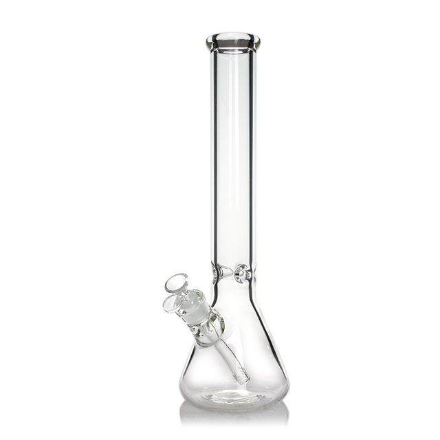 16" 7mm Beaker Bong with 14mm Bowl Glass Bong Small Biz Distributors