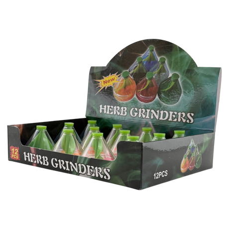 Glow-in-the-Dark Plastic Grinders Display Pack Super Supplys Inc