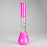 12" Double Perc Fancy Glass Water Bong – Assorted Colors Glass Bong RMG WHOLESALE