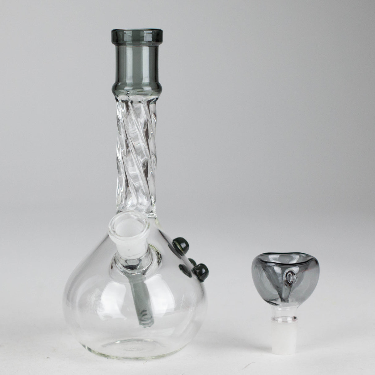 7" Twisted Tube Glass Bong – Assorted Colors Glass Bong RMG WHOLESALE