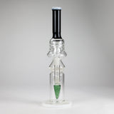 16" Poke Glass Water Bong – Assorted Colors Glass Bong RMG WHOLESALE