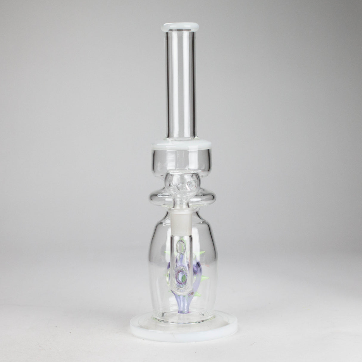 12" Purple Fish Glass Water Bong – Assorted Colors Glass Bong RMG WHOLESALE