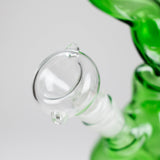 8" Zigzag Glass Bong – Assorted Colors Glass Bong RMG WHOLESALE