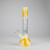 12" Double Perc Glass Water Bong – Fungus Design (Assorted Colors) Glass Bong RMG WHOLESALE