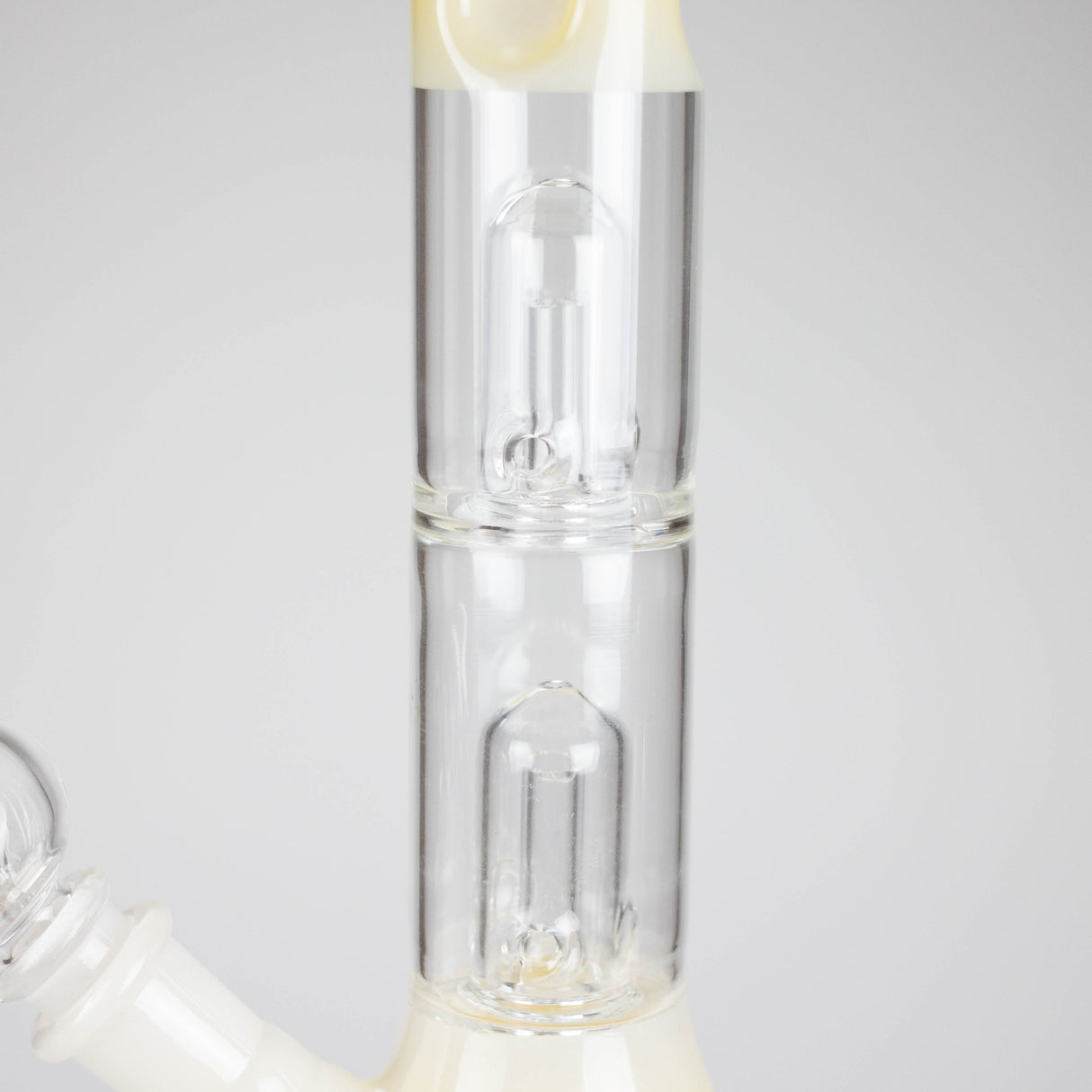 12" Double Perc Glass Water Bong – Fungus Design (Assorted Colors) Glass Bong RMG WHOLESALE