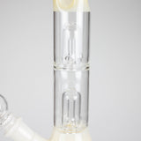 12" Double Perc Glass Water Bong – Fungus Design (Assorted Colors) Glass Bong RMG WHOLESALE
