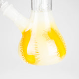 12" Double Perc Glass Water Bong – Fungus Design (Assorted Colors) Glass Bong RMG WHOLESALE