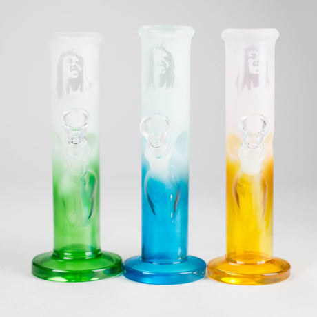 8" Straight Tube Glass Bong – Assorted Colors Glass Bong RMG WHOLESALE