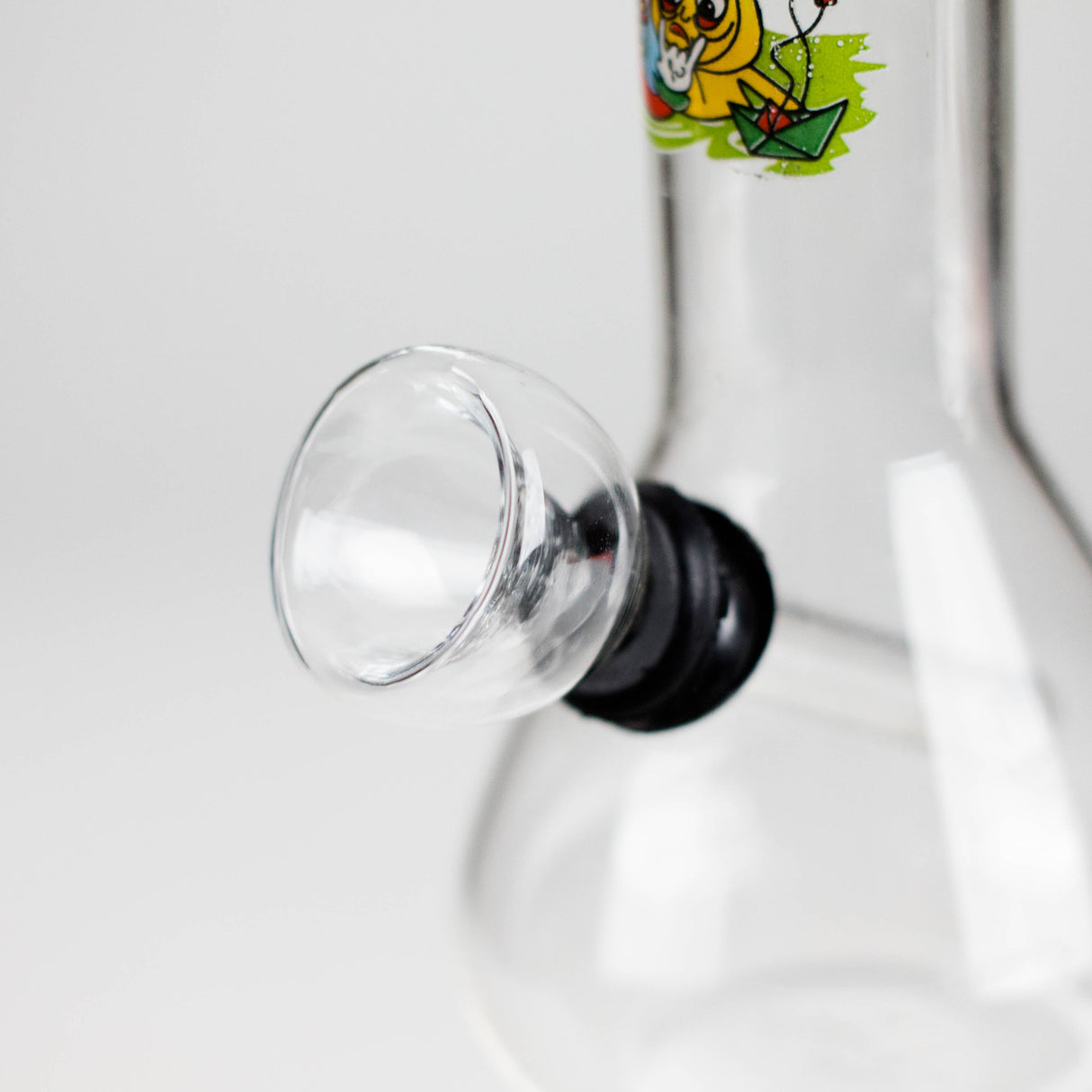 5" Glass Water Bong – Assorted Sticker Design Glass Bong RMG WHOLESALE