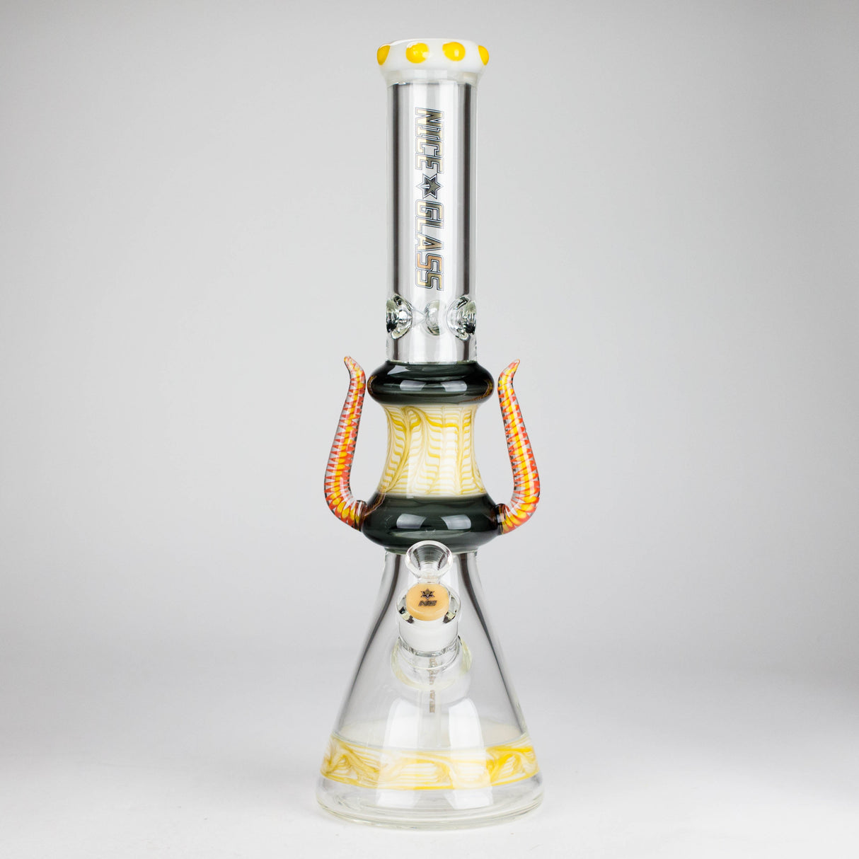 NG | 17" Crowned Diablo Bong [S391] Glass Bong High-End Brands Glass YELLOW