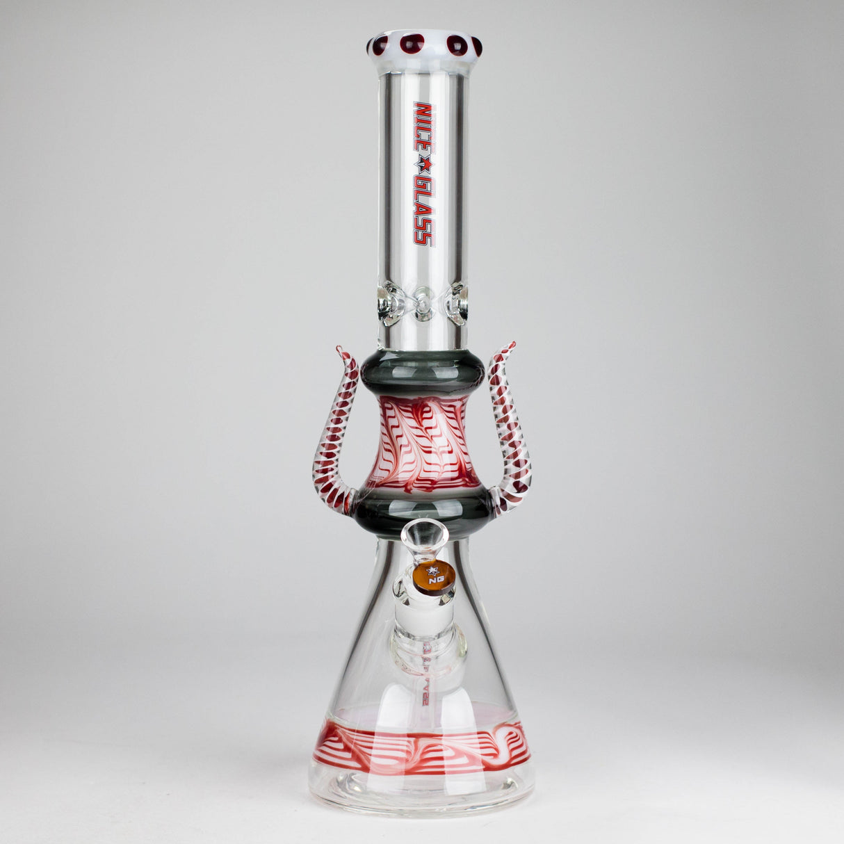 NG | 17" Crowned Diablo Bong [S391] Glass Bong High-End Brands Glass RED