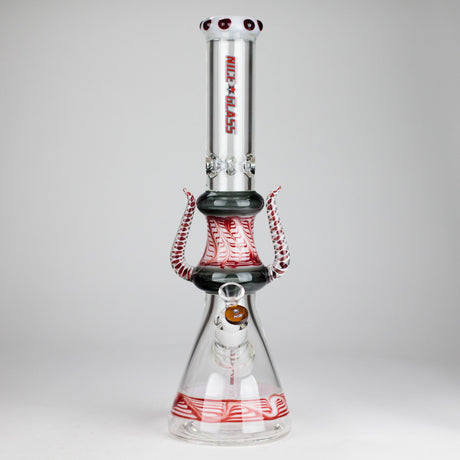 NG | 17" Crowned Diablo Bong [S391] Glass Bong High-End Brands Glass RED