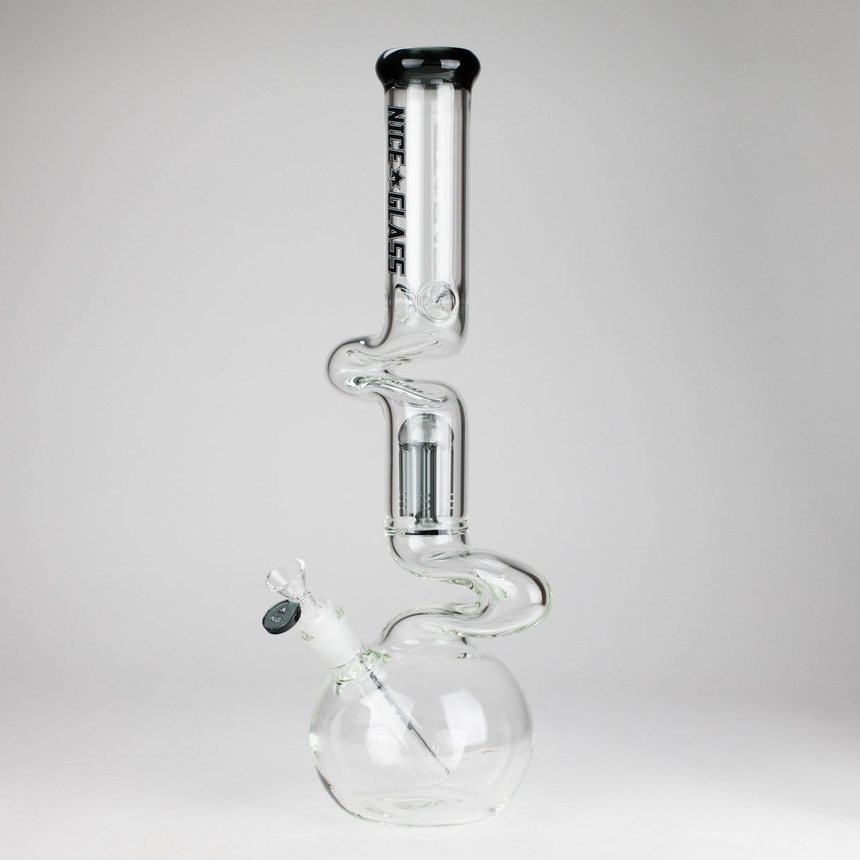 NG | 18" Double Zong 4-Arm Perc Beaker [G2232] Glass Bong High-End Brands Glass