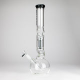 NG | 18" Double Zong 4-Arm Perc Beaker [G2232] Glass Bong High-End Brands Glass