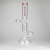 NG | 18" Double Zong 4-Arm Perc Beaker [G2232] Glass Bong High-End Brands Glass PINK