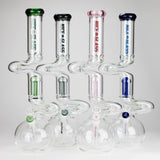 NG | 18" Double Zong 4-Arm Perc Beaker [G2232] Glass Bong High-End Brands Glass