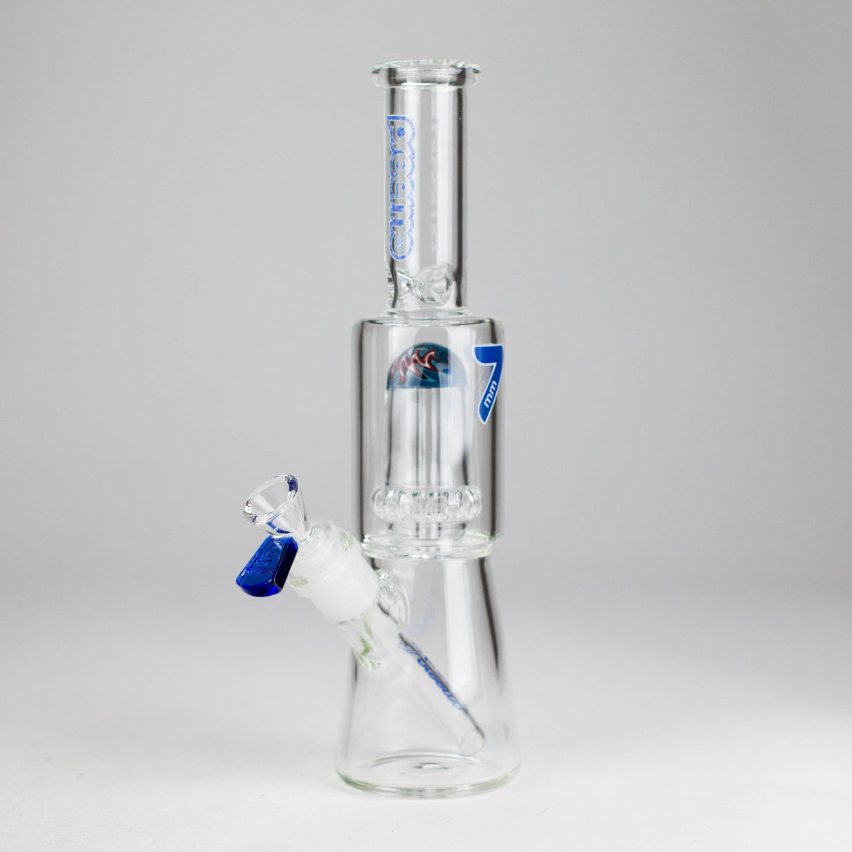 Preemo | 11" Showerhead Perc Mini [P014] Glass Bong preemo BLUE