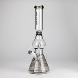 NG | 16" Pear Shape Tube with UFO Perc [BO-066] Glass Bong High-End Brands Glass BLACK