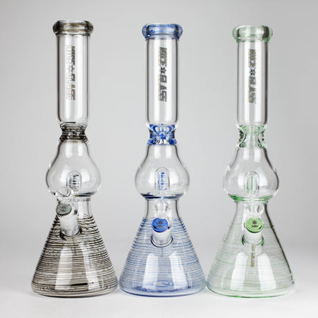 NG | 16" Pear Shape Tube with UFO Perc [BO-066] Glass Bong High-End Brands Glass