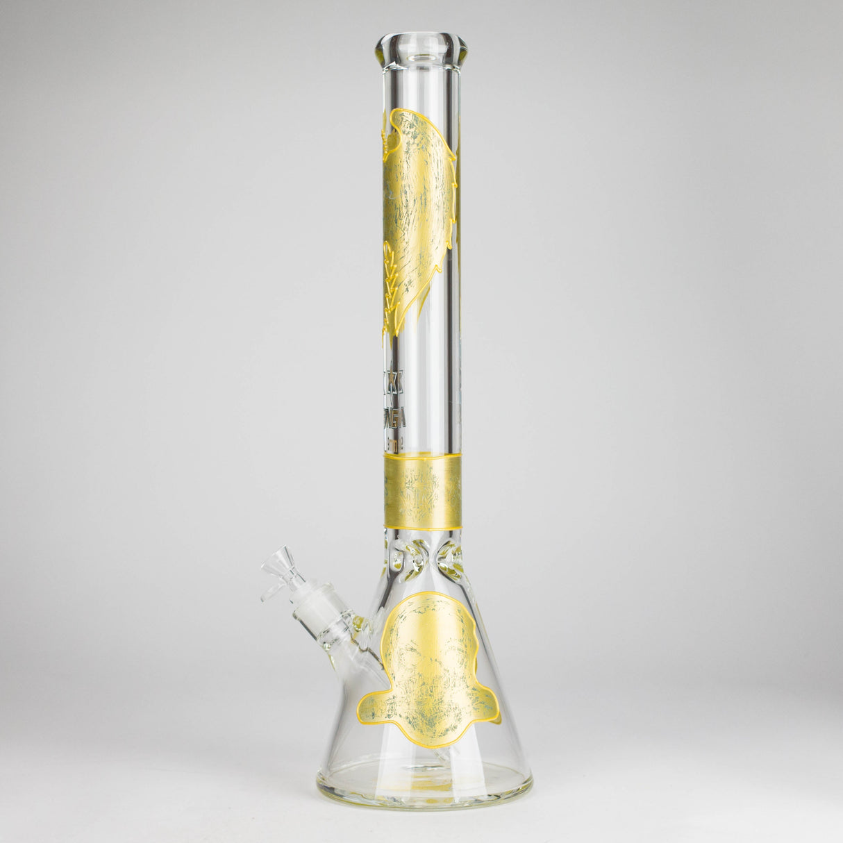 NG | 18" 9mm Metallic Eagle and Skull Beaker [L745] Glass Bong High-End Brands Glass