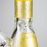 NG | 18" 9mm Metallic Eagle and Skull Beaker [L745] Glass Bong High-End Brands Glass