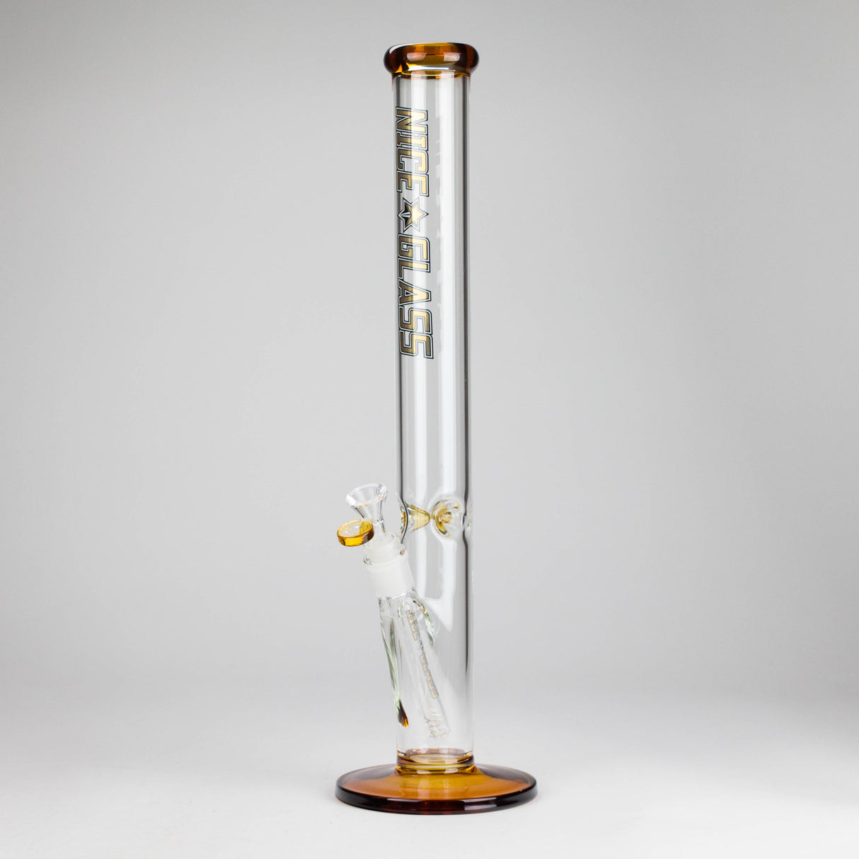 NG | 18" 5mm Straight Tube [GX006-5] Glass Bong High-End Brands Glass GOLD
