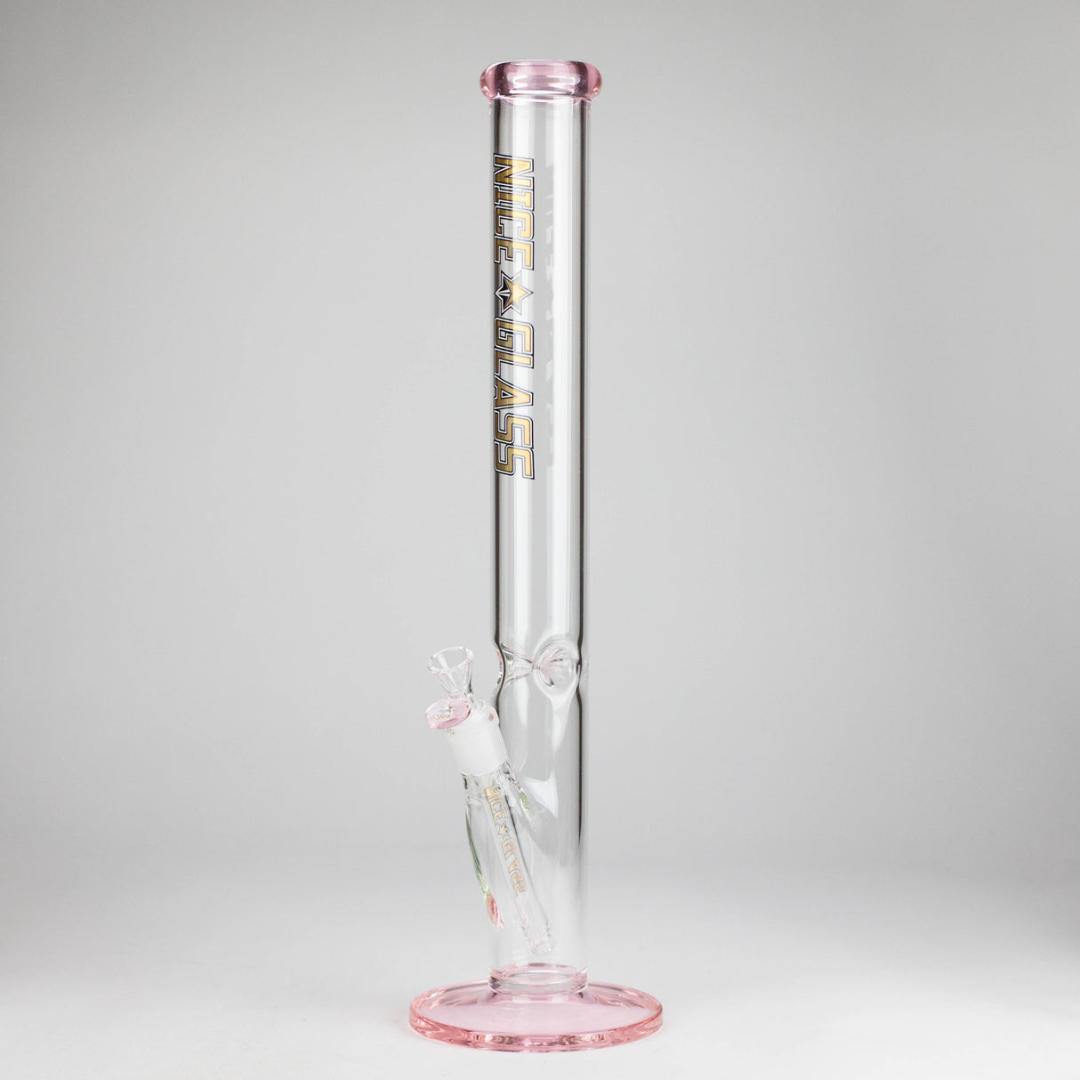 NG | 18" 5mm Straight Tube [GX006-5] Glass Bong High-End Brands Glass PINK