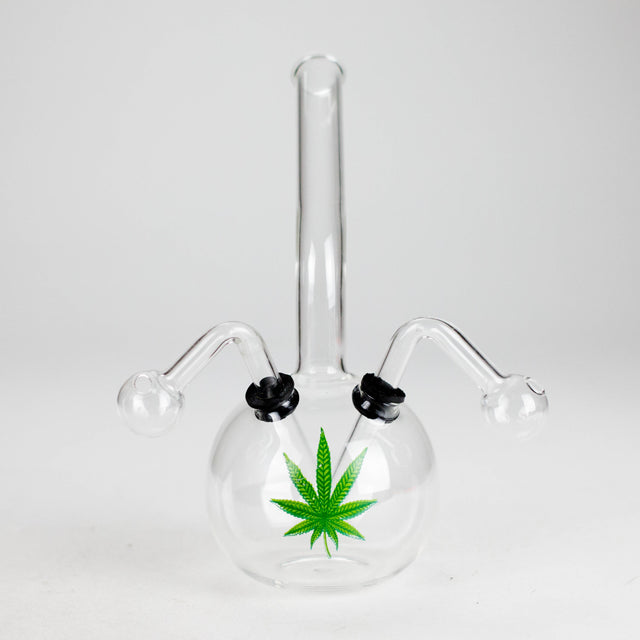 8" Double Pipe Zombie glass oil burner Oil Burner RMG WHOLESALE