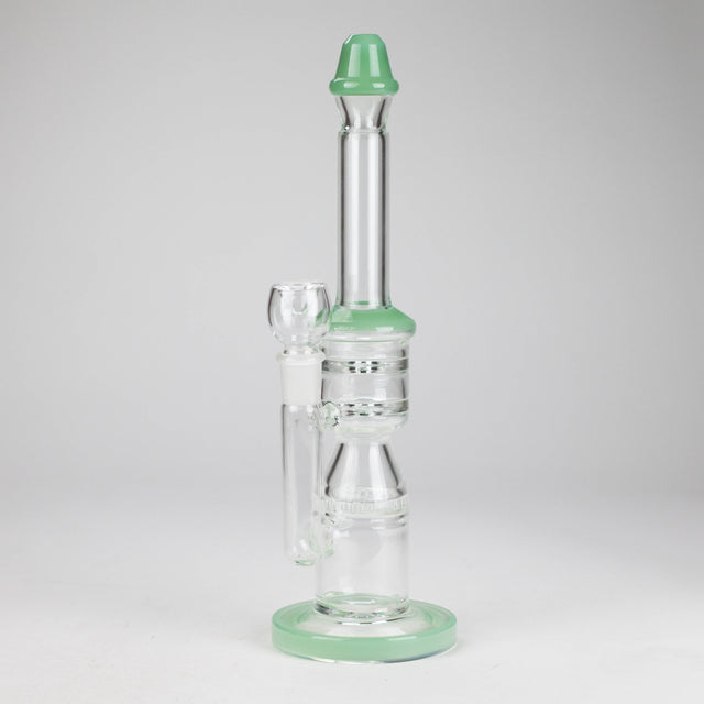 12" Honeycomb Diffuser Glass Water Bong – Assorted Colors Glass Bong RMG WHOLESALE