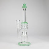 12" Honeycomb Diffuser Glass Water Bong – Assorted Colors Glass Bong RMG WHOLESALE