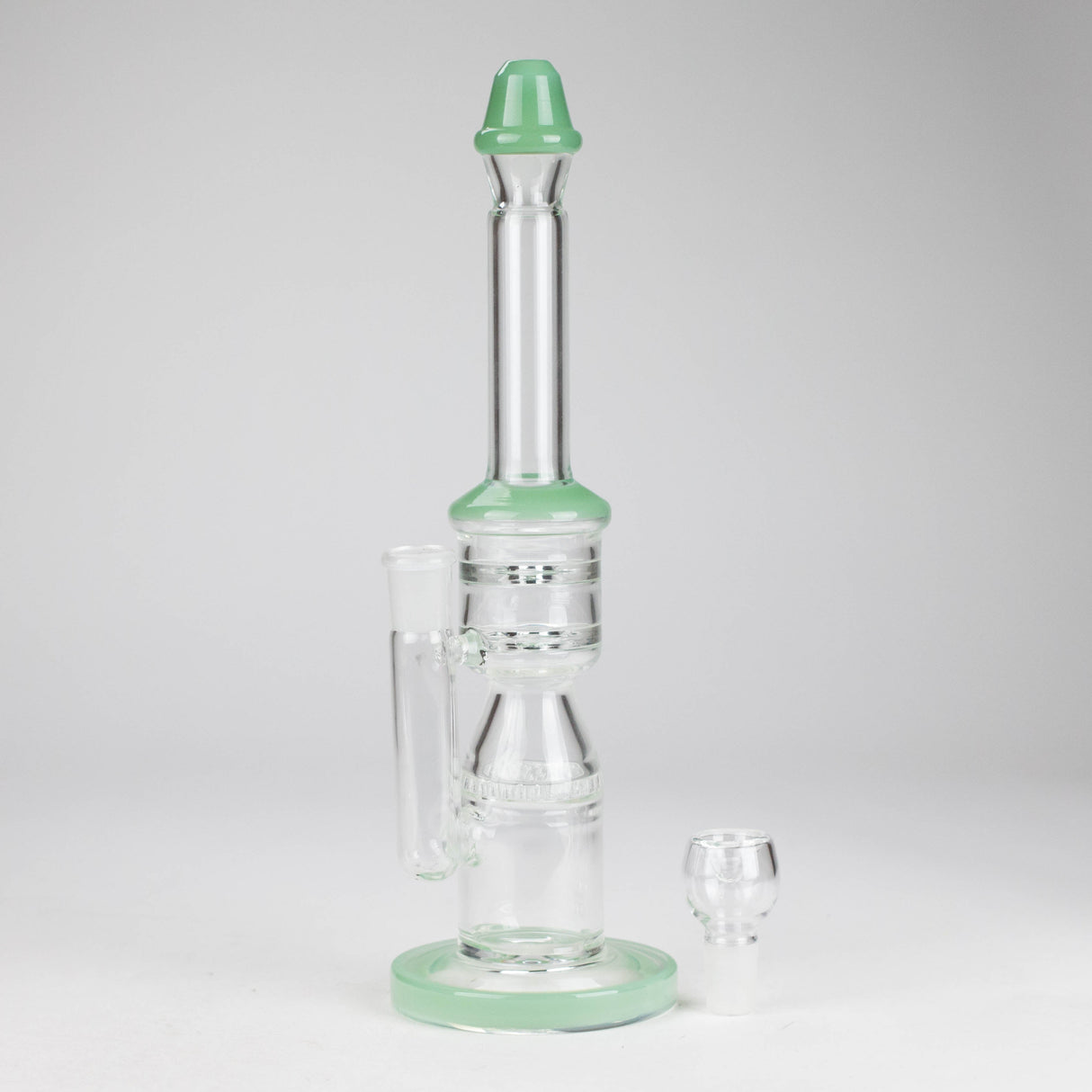 12" Honeycomb Diffuser Glass Water Bong – Assorted Colors Glass Bong RMG WHOLESALE