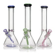 12" 9mm Ice Pinch Beaker Glass Bong Small Biz Distributors