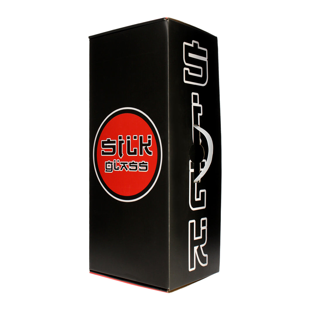 17" 10mm Straight Tube with Triple Inline Perc and Ash Catcher Glass Bong Small Biz Distributors