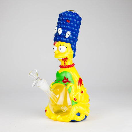 11.5" Blue Hair water pipe Resin · Silicone · Plastic Bong JJ Distribution