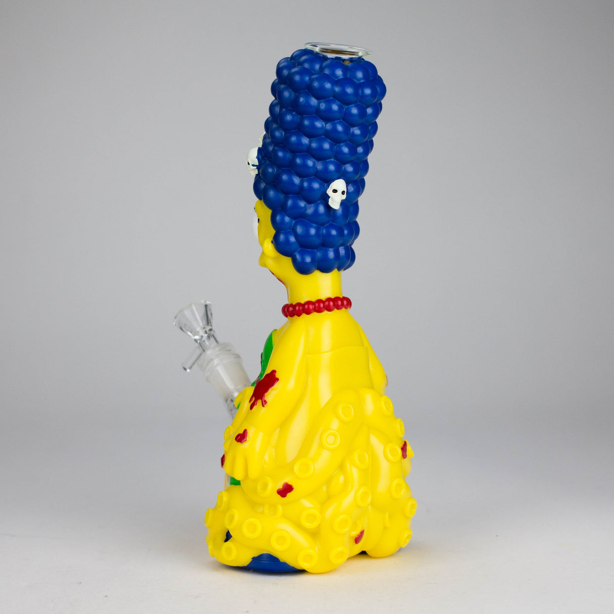 11.5" Blue Hair water pipe Resin · Silicone · Plastic Bong JJ Distribution