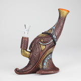 7.8“ Vinyl indian elements water pipe Resin · Silicone · Plastic Bong JJ Distribution