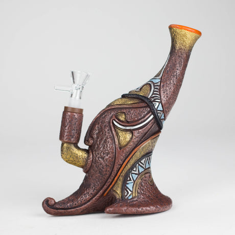 7.8“ Vinyl indian elements water pipe Resin · Silicone · Plastic Bong JJ Distribution