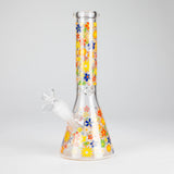 10″ Flower Design Glass Beaker Bong Glass Bong 777 Smoke Design 2
