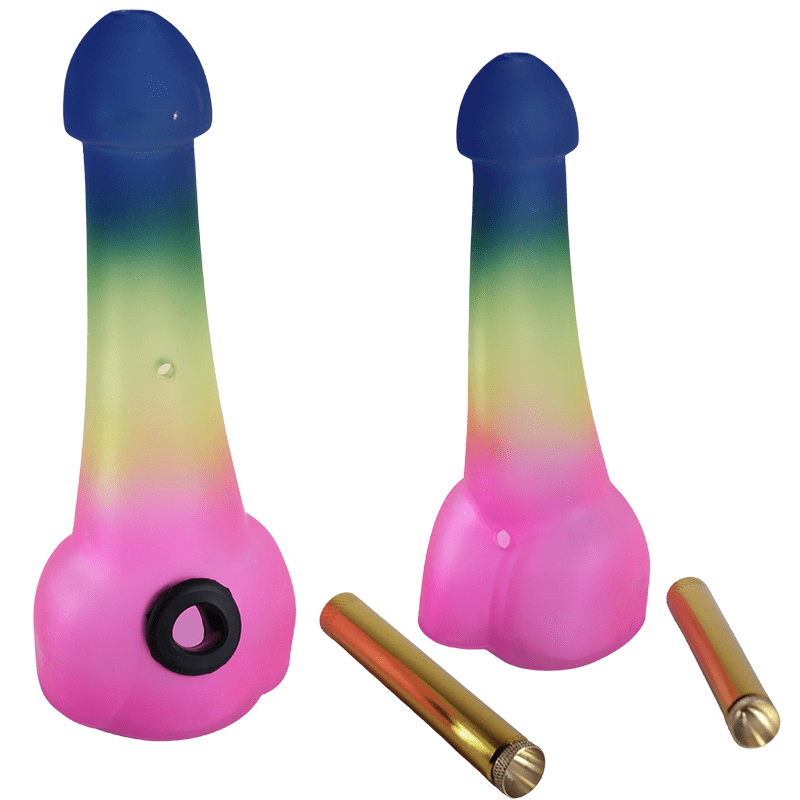 7″ Penis Smoking Glass Pipe [SMKZ160] Add some humor and fun to your collection with the 7″ Penis Sm Glass Bong Canadian Distributor Color A