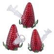 4″ Upright Strawberry Glass Bubbler – Red [SMKZ178] Glass Bong Canadian Distributor