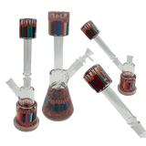 14" 2-Way Straight Glass Bong – Assorted Designs Glass Bong Canadian Distributor