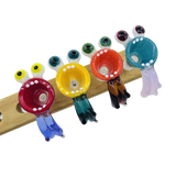 Color Handle Glass Bowl - Assorted (CC483) Bowl · Banger · Oil Burner Canadian Distributor