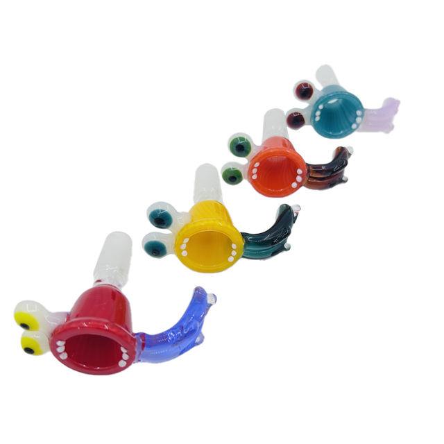 Color Handle Glass Bowl - Assorted (CC483) Bowl · Banger · Oil Burner Canadian Distributor
