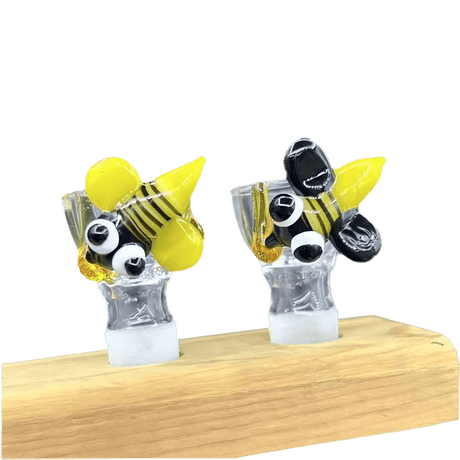 Bees Glass Bowl - Assorted (CC485) Bowl · Banger · Oil Burner Canadian Distributor