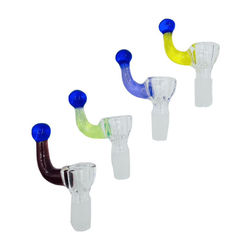 Color Handle Glass Bowl - Assorted (CC489) Bowl · Banger · Oil Burner Canadian Distributor